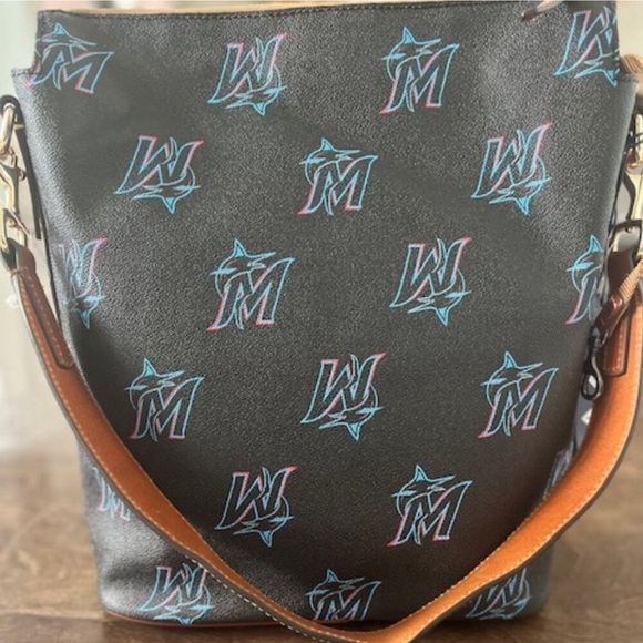 Dooney & Bourke MLB Miami Marlins Large Satchel - Picture 2 of 11